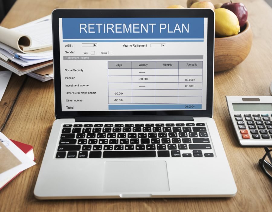 Retirement Plan Form Investment Senior Adult Concept